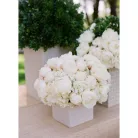 Dekoláda fehér kocka fogantyúval 11*11*8cm