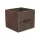Fiók dekoláda rusztikus kocka fém fogantyúval 9*9*8cm