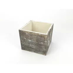 Dekoláda szürkésbarna koptatott kocka 9x9cm