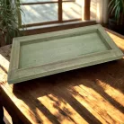 Fa keret zöld 35*15cm 