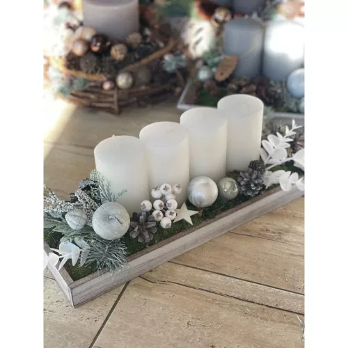 Dekoláda szürke koptatott hosszú 35x10cm