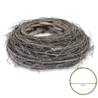 Fészek koszorú szürke 25cm