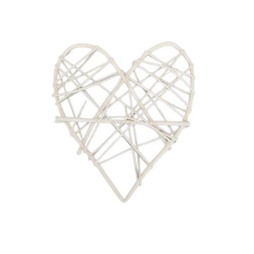 Fonott hálós szív 15cm