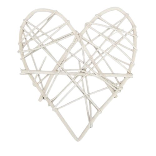 Fonott hálós szív 20cm