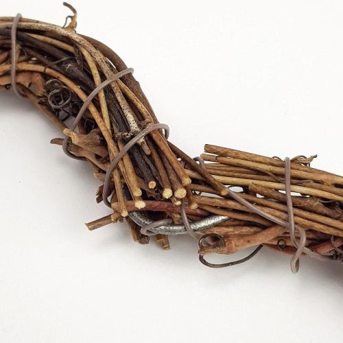 Szívkoszorú barna 15cm