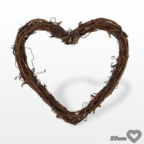 Szívkoszorú barna 20cm
