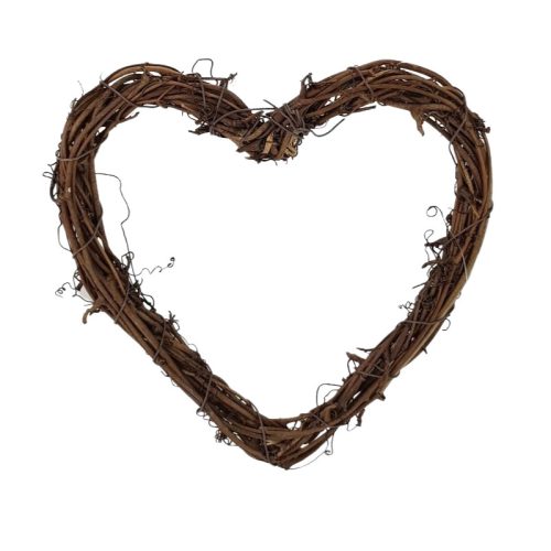 Szívkoszorú barna 20cm