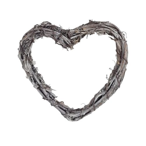 Szívkoszorú szürke 15cm