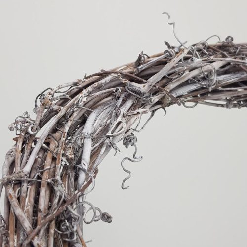 Szívkoszorú szürke 25cm