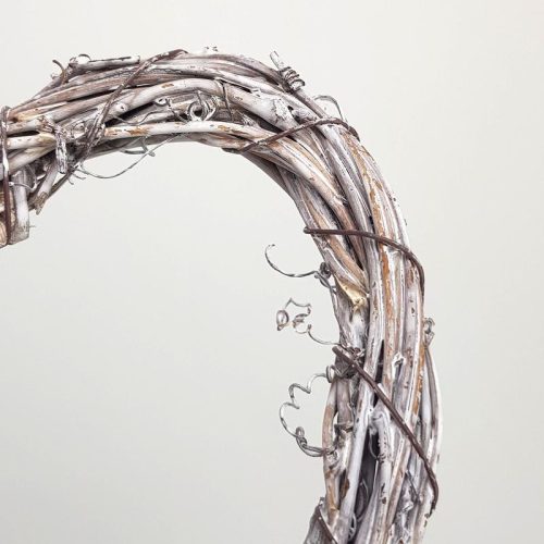 Szívkoszorú szürke 25cm