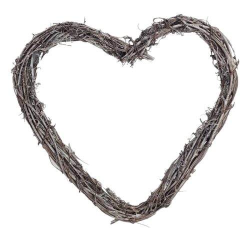 Szívkoszorú szürke 25cm