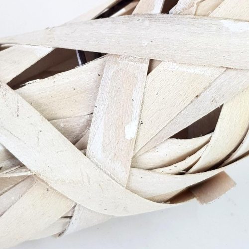 Háncskoszorú fémvázon 29cm 10/#