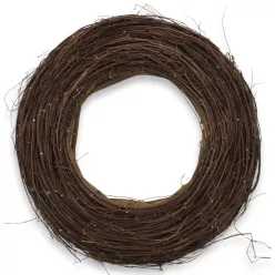 Fészek koszorú barna 35cm