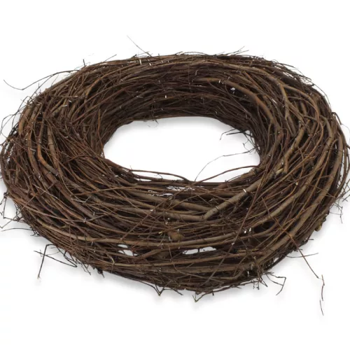Fészek koszorú barna 35cm