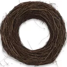 Fészek koszorú barna 43cm