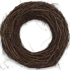Fészek koszorú barna 43cm