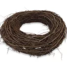 Fészek koszorú barna 43cm