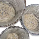  Antikolt vessző tál bélelt 3db/szett 9/# 