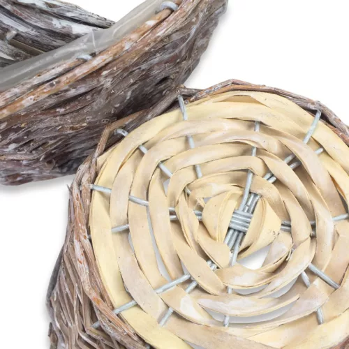  Antikolt vessző tál bélelt 3db/szett 9/# 