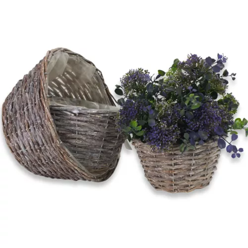  Antikolt vessző tál bélelt 3db/szett 9/# 