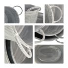 Ovális fém virágtartó 3db/szett 4/#