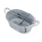 Ovális fém virágtartó 3db/szett 4/#