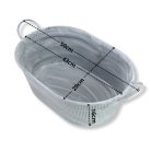 Ovális fém virágtartó 3db/szett 4/#