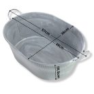 Ovális fém virágtartó 3db/szett 4/#