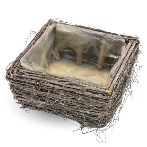 Fonott inda négyzet tál 20/#  24*24cm