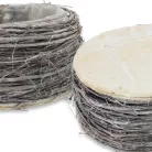 Fonott inda tál 19x9cm 40/#