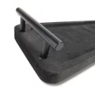 Fogantyús fa tálca fekete 35x12cm