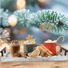 Fogantyús fa tálca vintage fehér 35x12cm 