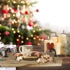 Fogantyús fa tálca barna 28x20cm 24/#