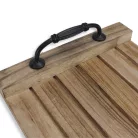 Fogantyús fa tálca barna 28x20cm 24/#