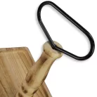 Kétszintes kínáló tál fából barna 40x20cm mag:45cm 12/#