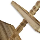 Kétszintes kínáló tál fából barna 40x20cm mag:45cm 12/#