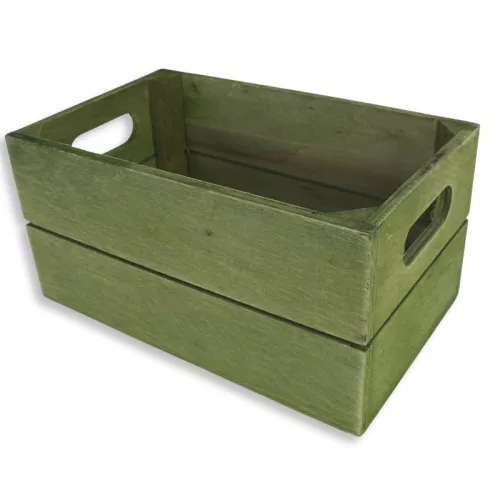 Kis rekesz country-zöld 20x12cm 36/#