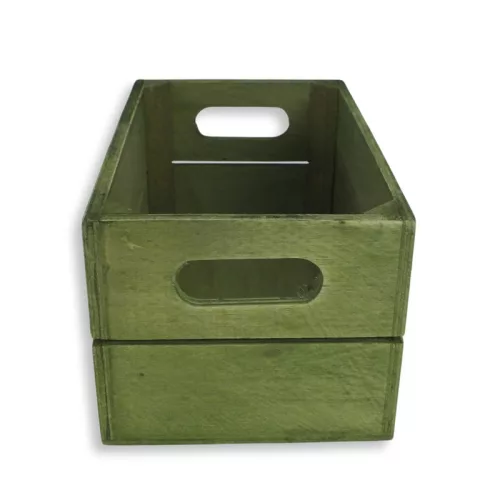 Kis rekesz country-zöld 20x12cm 36/#