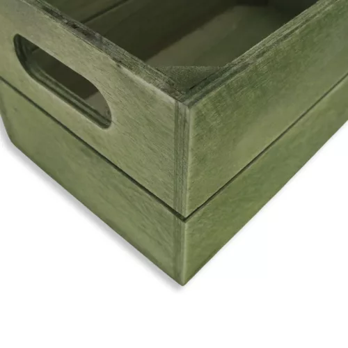 Kis rekesz country-zöld 20x12cm 36/#