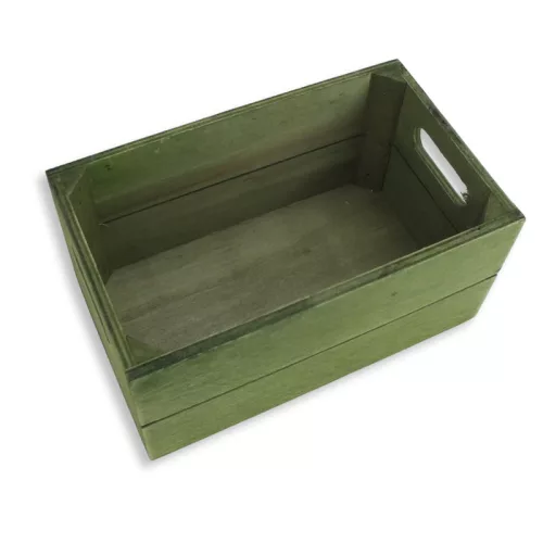 Kis rekesz country-zöld 20x12cm 36/#