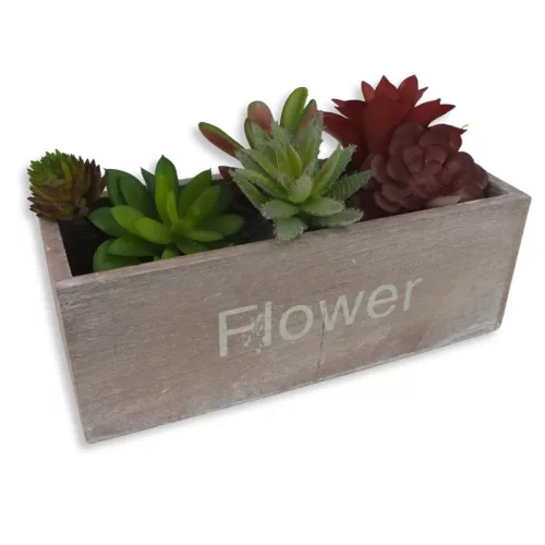 Dekoláda vintage 'Flowers' 22x8cm, mag:8cm 30/#