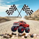 Nyomtatott dekorkarton - Monster truck 2db/csomag