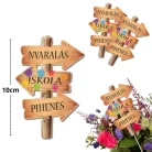 Nyomtatott dekorkarton - Iskola nyári szünet útjelzők 2db/csomag