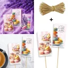 Nyomtatott dekorkarton - Macaronos táblák 3db/csomag