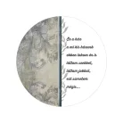 Nyomtatott fa tábla koszorú közép - Ez a ház 11,8cm