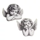 Nyomtatott dekorkarton - Angyalkák ~7cm 2db/csomag