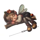 Nyomtatott dekorkarton - Alvó tündér 15x15,8cm