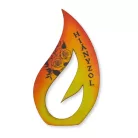 Nyomtatott fa - Örök láng 'Hiányzol' 14x7,5cm