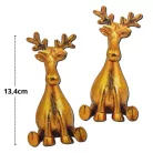 Nyomtatott dekorkarton - Arany szarvas 2db/csomag