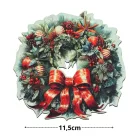 Nyomtatott fa tábla - Koszorú koszorúközép 11,5cm